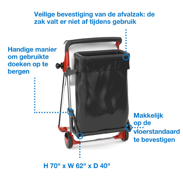 Tork 206550 Afvalzakhouder - geschikt voor Tork W1-vloerstandaard  STO00170 - 2