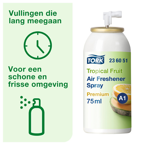 Tork 236051 Luchtverfrisserspray tropical (75 ml) - geschikt voor Tork A1-dispenser  STO00016 - 2