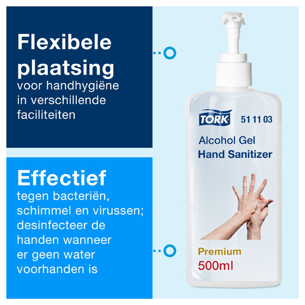 Tork 511103 desinfecterende handgel (500 ml)  STO00153 - 4