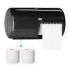 Tork 557008 T4-dispenser voor traditioneel toiletpapier (zwart)  STO00228 - 2