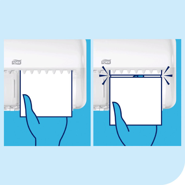 Tork 557008 T4-dispenser voor traditioneel toiletpapier (zwart)  STO00228 - 4