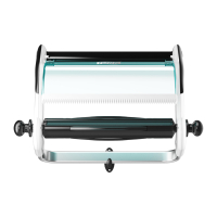 Tork 652100 W1-muurstandaard voor poetspapier (turquoise)  STO00254