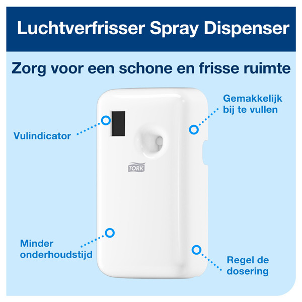 Tork A1-dispenser Luchtverfrissersprays | Wit | 562000 STO00014 - 2