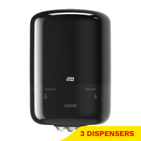 Aanbieding: Tork Centerfeed M2-dispenser Poetspapier | 3 stuks | Zwart | 559008 STO05368