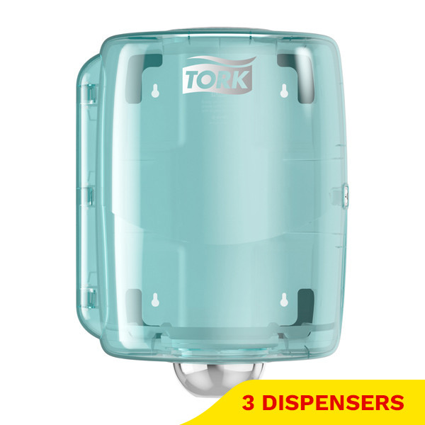 Aanbieding: Tork Centerfeed W2-dispenser Poetspapier | Turquoise | 3 stuks | 653000 STO05401 - 1