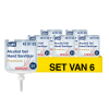 Aanbieding: Tork Handdesinfectiegel 420103 | 6 stuks à 1 liter | Geschikt voor Tork S1 dispenser STO05474 - 1
