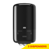 Aanbieding: Tork Mini Centerfeed M1-dispenser Poetspapier | 3 stuks | Zwart | 558008 STO05366 - 1