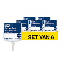 Aanbieding: Tork Sprayzeep 620701 | 6 stuks à 1 liter | Geschikt voor Tork S11 dispenser STO05472