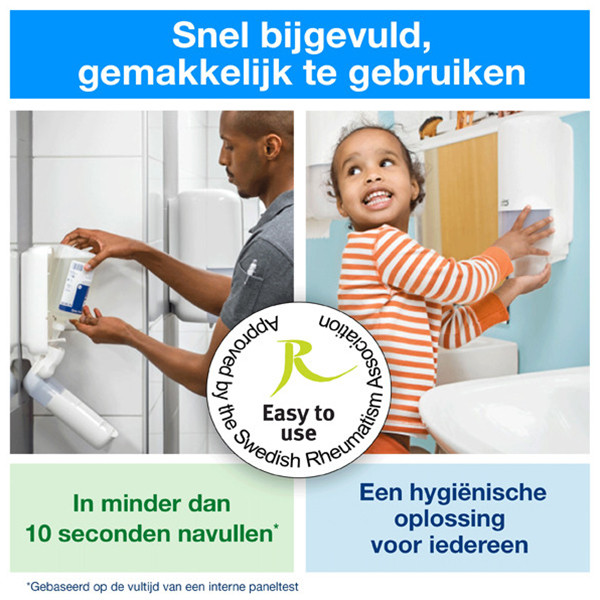Aanbieding: Tork Vloeibare zeep Shower Cream 420601 | 6 stuks à 1 liter | Hair & Body | Geschikt voor Tork S1 dispenser STO05477 - 5
