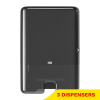 Aanbieding: Tork Xpress® H2-dispenser Multifold Handdoeken | 3 stuks | Zwart | 552008 STO05374 - 1