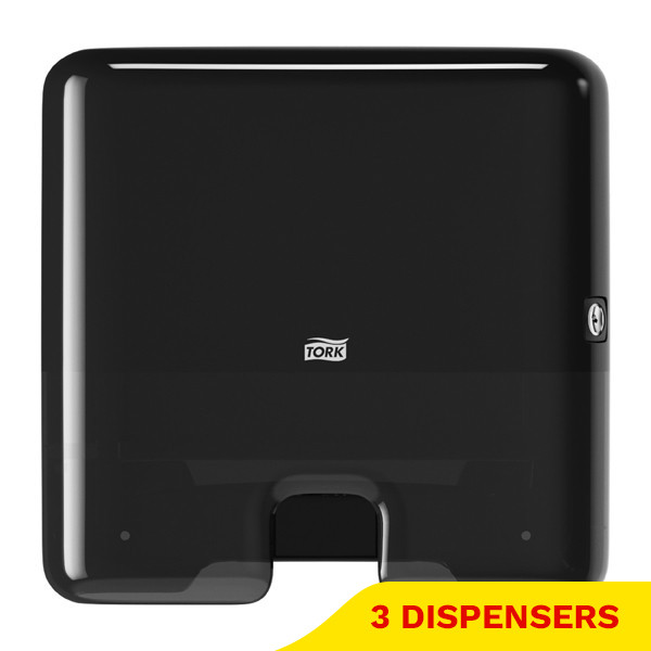 Aanbieding: Tork Xpress® H2-dispenser Multifold handdoeken | Zwart | 3 stuks | 552108 STO05383 - 1
