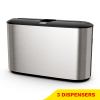 Aanbieding: Tork Xpress® Multifold Countertop H2-dispenser Handdoeken | RVS | 3 stuks | 460005 STO05385 - 1