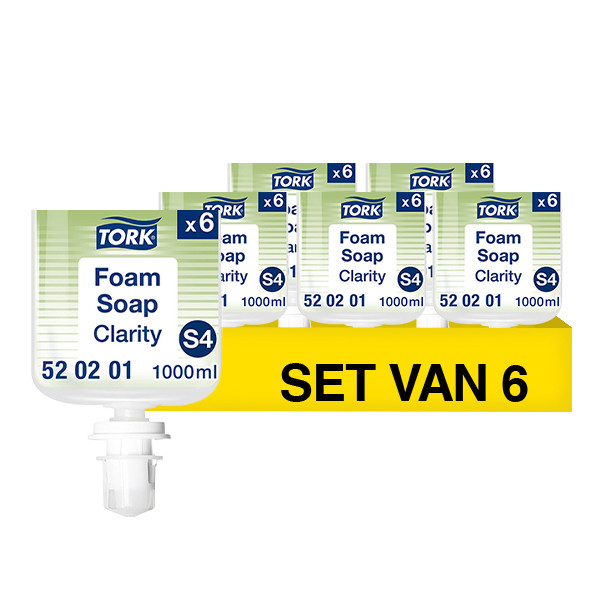 Aanbieding: Tork Zuivere Schuimzeep | S4 | 520201 (6 stuks à 1000 ml) STO05483 - 1