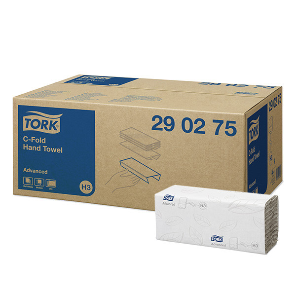 Tork C-vouw handdoeken Tork 290275 2-laags | 20 pakken | Geschikt voor Tork H3 dispenser  STO00095 - 1