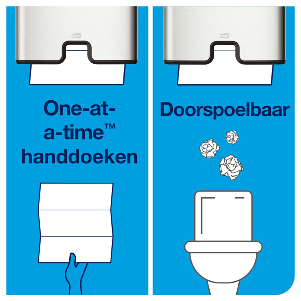 Tork Doorspoelbare handdoeken Tork Xpress® 129089 2-laags | 21 pakken | Geschikt voor Tork H2 dispenser  STO00085 - 3