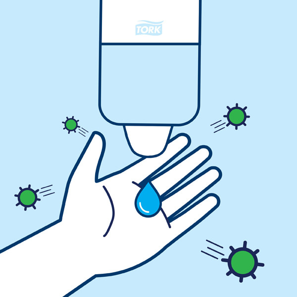 Tork Handdesinfectiegel 420103 | 1 Liter | Geschikt voor Tork S1 dispenser STO00133 - 4