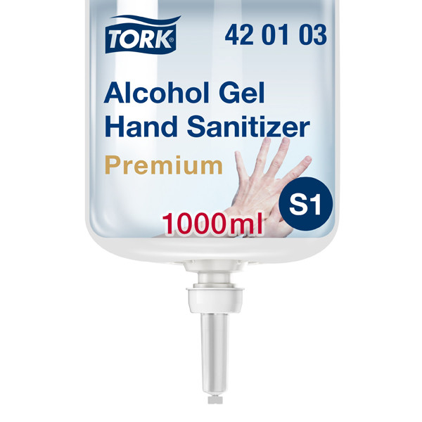 Tork Handdesinfectiegel Tork 420103 | 1 Liter | Geschikt voor Tork S1 dispenser  STO00133 - 1