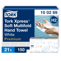 Tork Handdoeken Tork Express 100289 2-laags | 21 pakken | Geschikt voor Tork H2 dispenser  STO00002