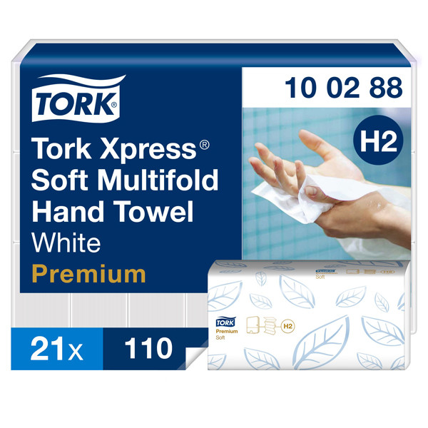 Handdoeken Tork Xpress® 100288 2-laags | 21 pakken | Geschikt voor Tork H2-dispenser STO00039 - 1