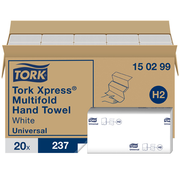 Tork Handdoeken Tork Xpress® 150299 2-laags | 20 pakken | Geschikt voor Tork H2 dispenser  STO00086 - 1