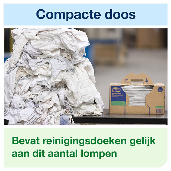 Tork Heavy Duty XL Handybox Reinigingsdoek | 1-laags | 120 vel | W7 | Blauw | 530276 STO05353 - 4