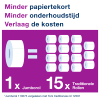 Tork Jumbo 554000 T1-dispenser voor toiletpapier (wit)  STO00003 - 6