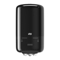 Tork Mini Centerfeed 558008 M1-dispenser voor poetspapier (zwart)  STO00230