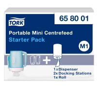 Tork Mini Centerfeed 658001 M1 Starterpakket poetspapier (turquoise)  STO00260