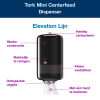 Tork Mini Centerfeed M1-dispenser Poetspapier | Zwart | 558008 STO00230 - 2