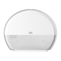 Tork Mini Jumbo 555000 T2-dispenser voor toiletpapier (wit)  STO00222