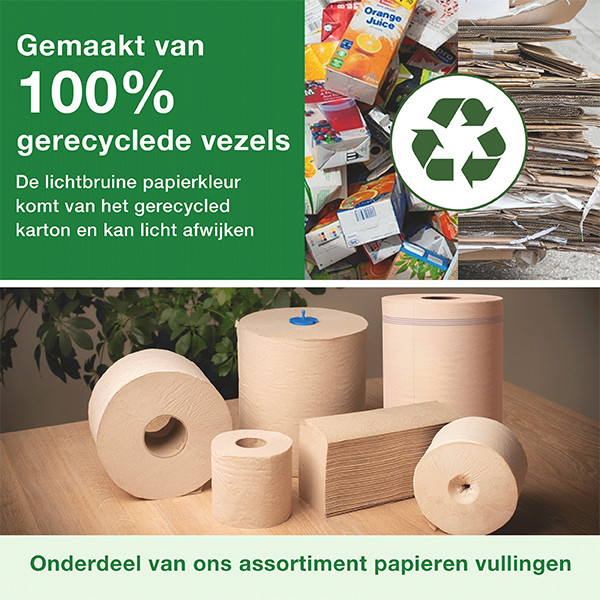 Tork Mini Jumbo Toiletpapier | 2-laags | 12 stuks | T2 | Naturel | 120377 STO05346 - 5