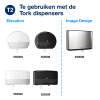 Tork Mini Jumbo Toiletpapier | 2-laags | 12 stuks | T2 | Naturel | 120377 STO05346 - 6