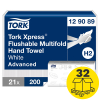 Palletvoordeel: Doorspoelbare handdoeken Tork Xpress® 129089 2-laags | 672 pakken | Geschikt voor Tork H2 dispenser STO05049 - 1