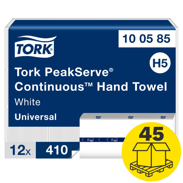 Tork Palletvoordeel: Handdoeken Tork PeakServe® 100585 1-laags | 540 pakken | Geschikt voor Tork H5 dispenser  STO05054 - 1