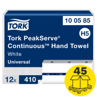 Tork Palletvoordeel: Handdoeken Tork PeakServe® 100585 1-laags | 540 pakken | Geschikt voor Tork H5 dispenser  STO05054