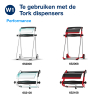 Tork Poetsdoeken Tork 128407 3-laags | 1 x 340m | Blauw | Geschikt voor Tork W1 dispenser  STO00269 - 3