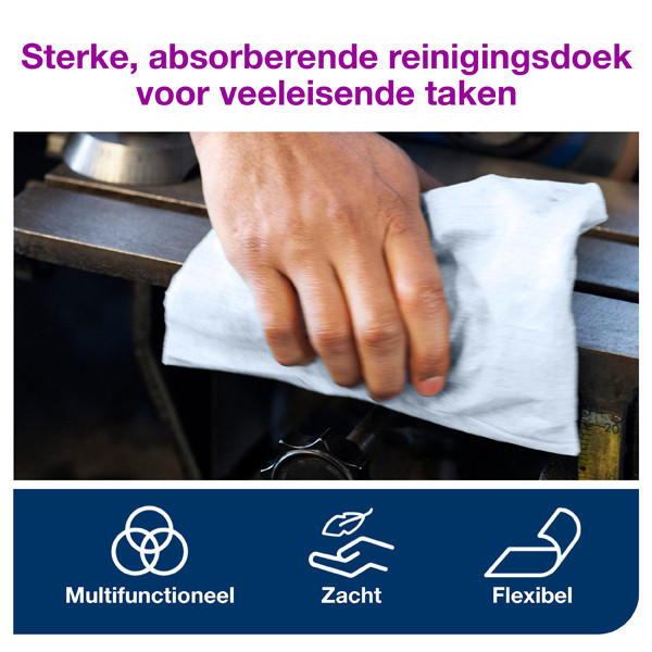 Tork Poetsdoeken Tork 510237 1-laags | 1 rol | Blauw | Geschikt voor Tork W1/W2/W3 dispenser  STO00304 - 2