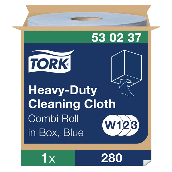 Tork Poetsdoeken Tork 530237 1-laags | 1 rol | Blauw | Geschikt voor Tork W1/W2/W3 dispenser  STO00318 - 1