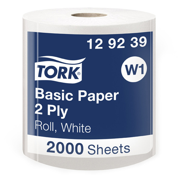 Tork Poetspapier Tork 129239 2-laags | 1 rol | Geschikt voor Tork W1 dispenser  STO00271 - 1