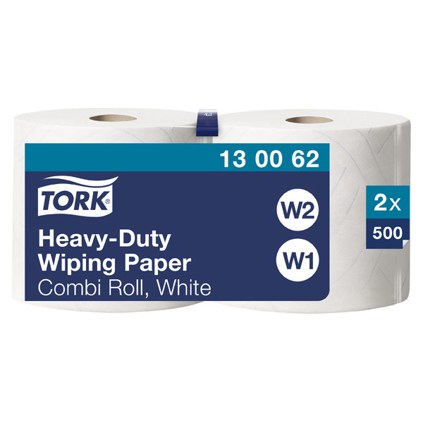 Tork Poetspapier Tork 130062 2-laags | 2 rollen | Geschikt voor Tork W1/W2 dispenser  STO00326 - 1