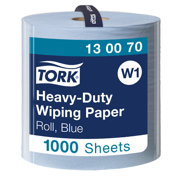 Tork Poetspapier Tork 130070 2-laags | 1 rol | Blauw | Geschikt voor Tork W1/W2 dispenser  STO00327 - 1