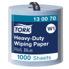 Poetspapier Tork 130070 2-laags | 1 rol | Blauw | Geschikt voor Tork W1/W2 dispenser