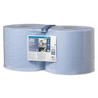 Tork Poetspapier Tork 130072 2-laags | 2 rollen | Blauw | Geschikt voor Tork W1/W2 dispenser  STO00328