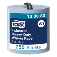 Poetspapier Tork 130080 3-laags | 1 rol | Blauw | Geschikt voor Tork W1 dispenser