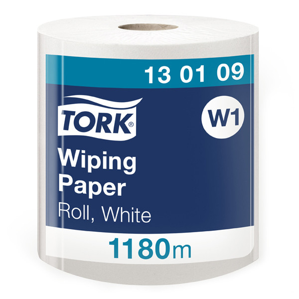 Tork Poetspapier Tork 130109 1-laags | 1 rol | Geschikt voor Tork W1 dispenser  STO00282 - 1