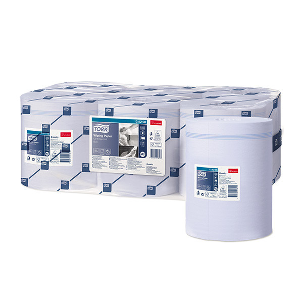 Tork Poetspapier Tork Centerfeed 128208 1-laags | 6 rollen | Blauw | Geschikt voor Tork M2 dispenser  STO00069 - 1