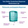 Tork Reflex™ 473180 M4-dispenser voor poetspapier (turquoise)  STO00202 - 2