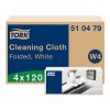 Tork Reinigingsdoek Gevouwen | 1-laags | 4 stuks | W4 | Wit | 510479 STO05349 - 1