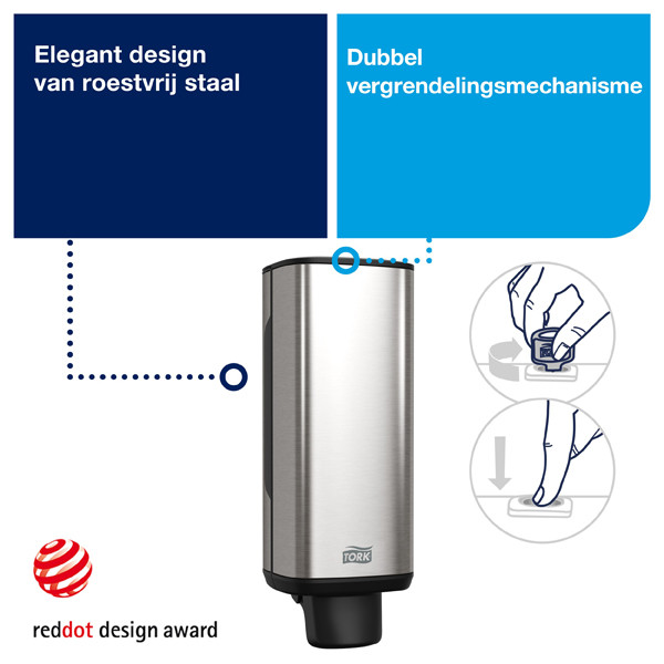 Tork S4-dispenser Schuimzeep | RVS | 460010 STO00187 - 2