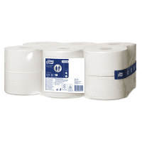 Tork Toiletpapier Tork Jumbo 110163 1-laags | 12 rollen | Geschikt voor Tork T2 dispenser  STO00105